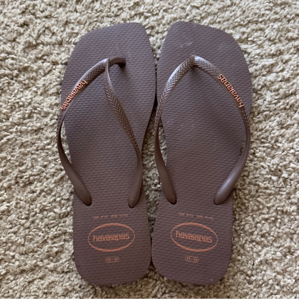Havaianas Brown Flip Flops